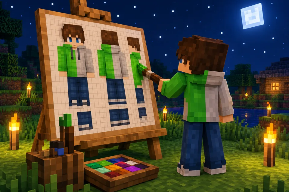 How to use a Minecraft skin editor: edit any skin pixel by pixel
