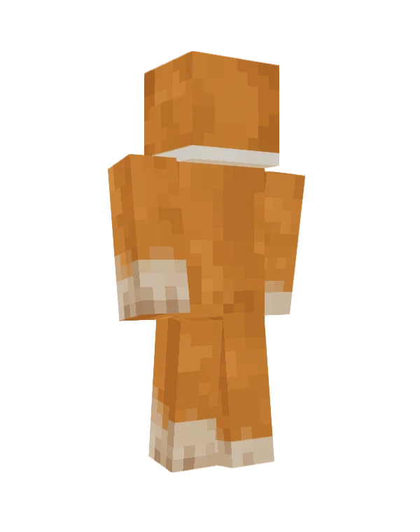 Biscuit skin, back view