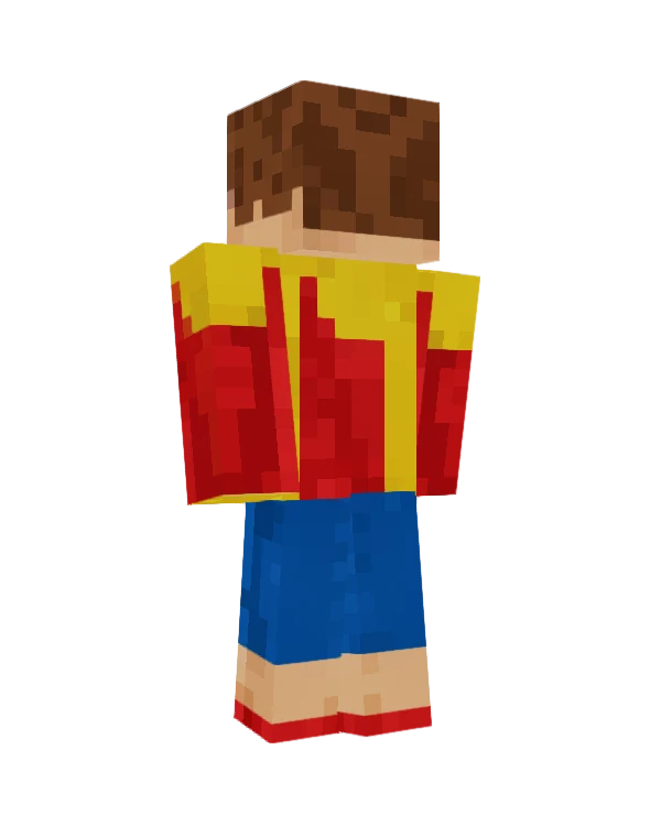 Captain Comet skin, back view