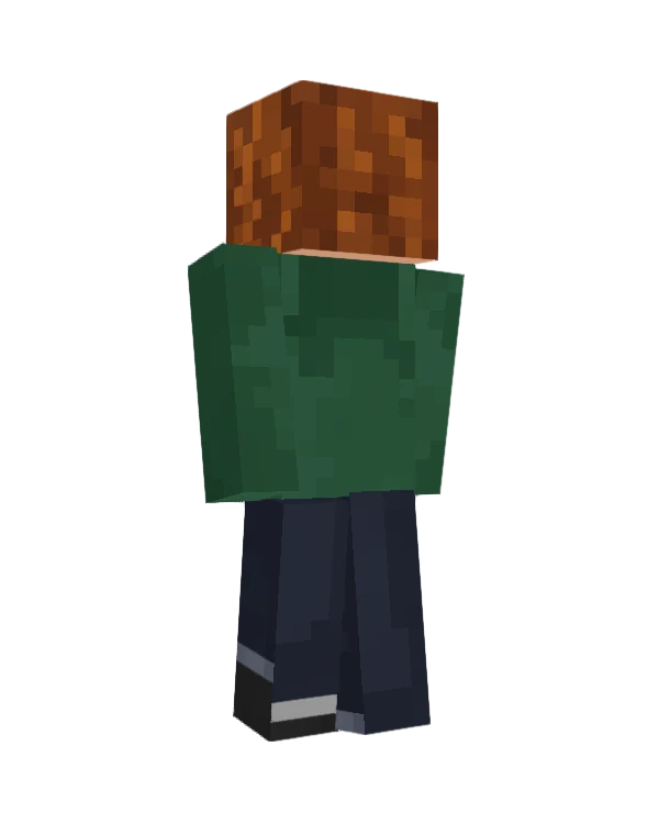 Ivy skin, back view