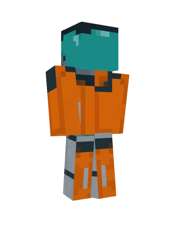 Pip skin, back view