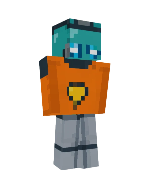 Pip skin, front view