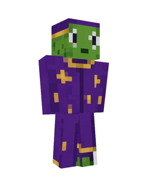 Ribbit skin, front view